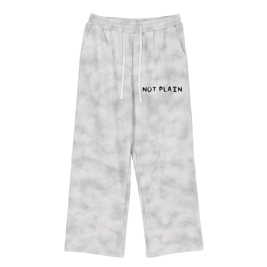 NOT PLAIN Dirty Washed Fleece Sweatpants SET BOTTOM