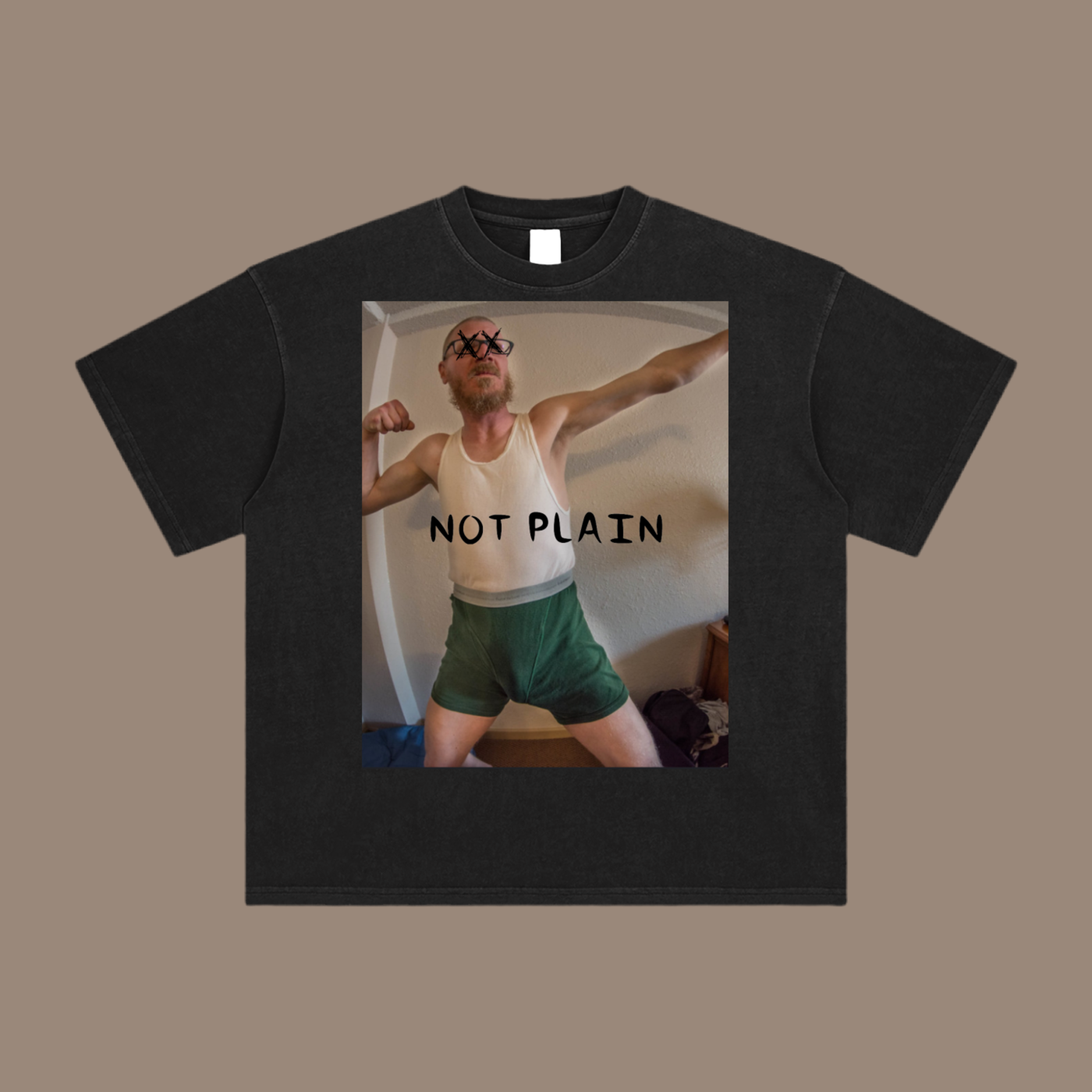 NOT PLAIN SUPERMAN  Washed T-Shirt