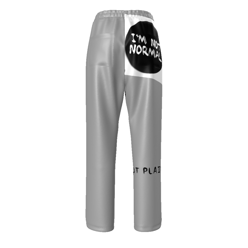 NOT PLAIN NOT NORMAL  Unisex Straight Leg Pants