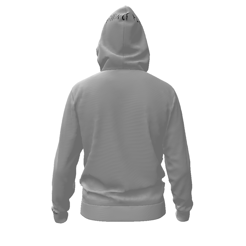 NOT PLAIN GREY Men's Zip Hoodie