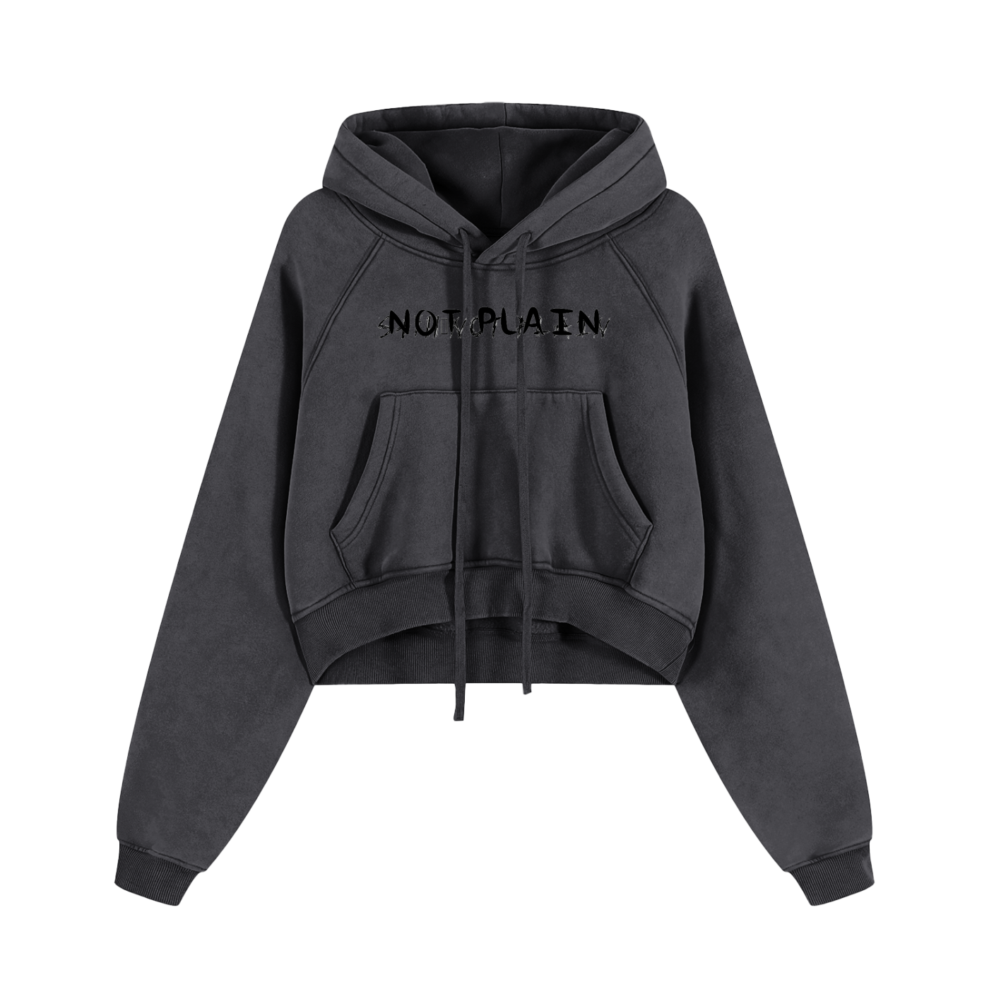 NOT PLAIN Cropped Hoodie